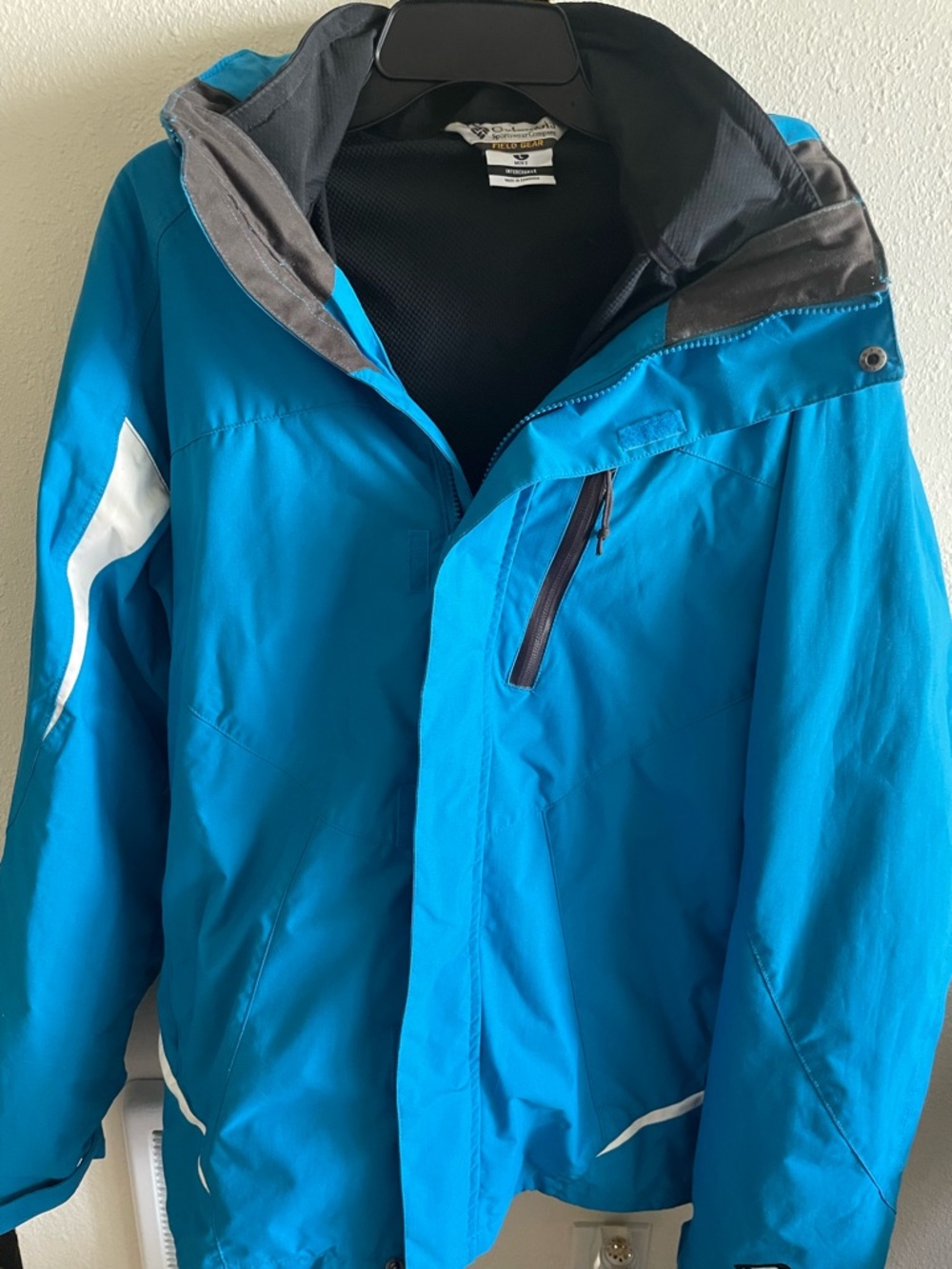 Columbia Teal Blue Performance Omnitech Men's Jacket EUC - Picture 4 of 7